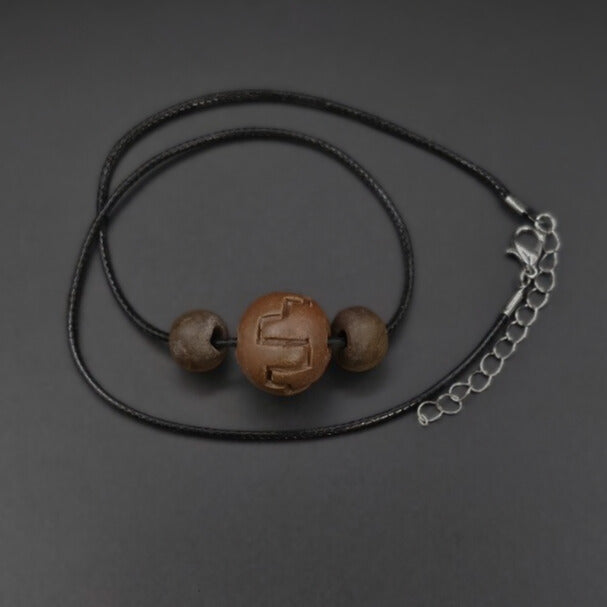 Collier Trois Perles Décorée