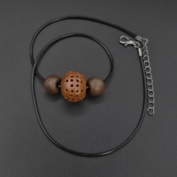 Collier Trois Perles Décorée